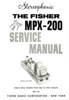 Fisher MPX-200 - Service Manual 